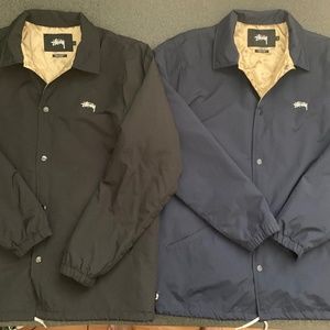 Lot of 2 Quilted Stussy Coach Jackets - MINT condition - LARGE